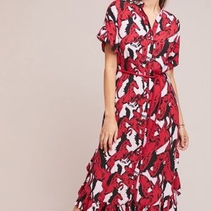 Rayon,highlow hem,side slant pockets,button front